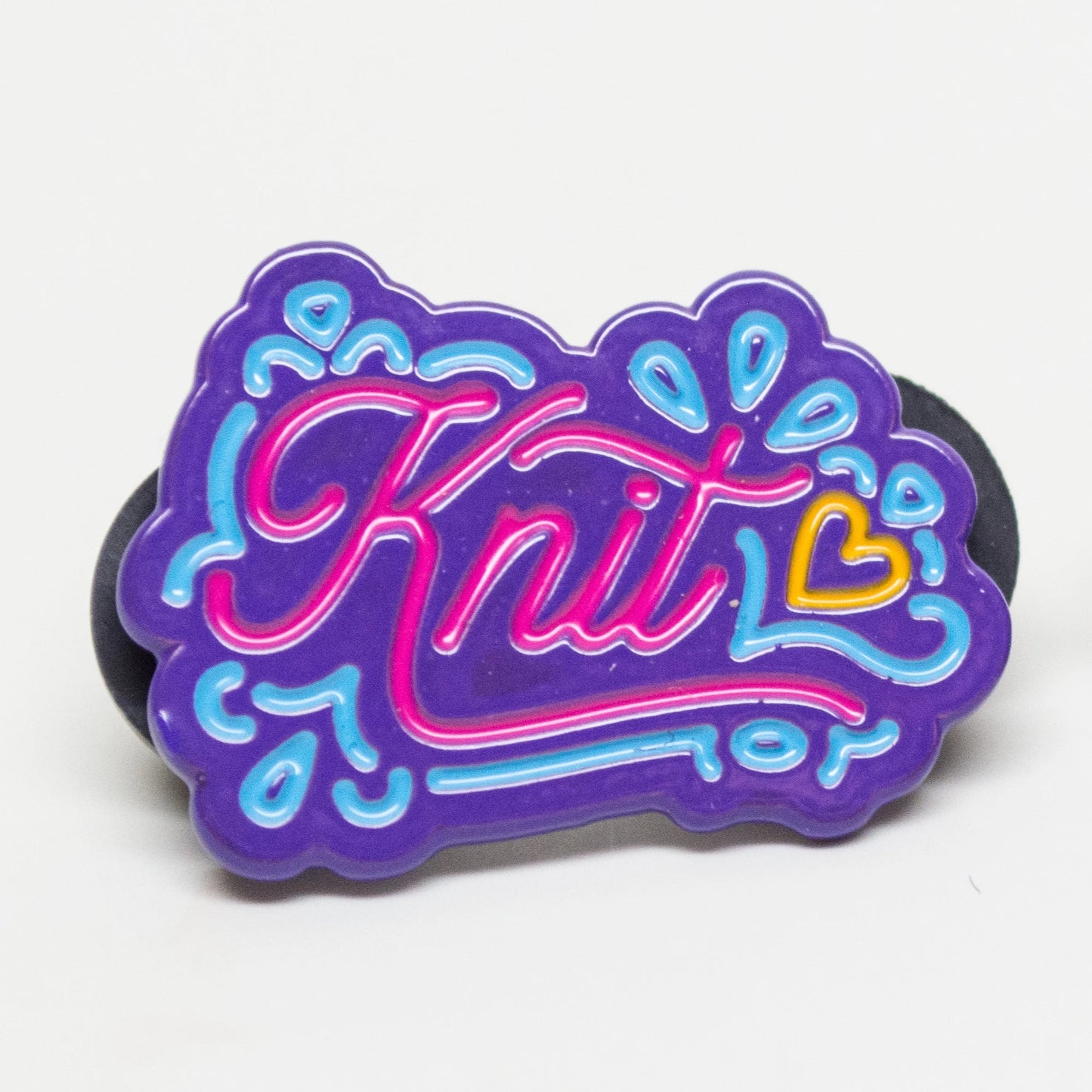 I Made This!  - Knit Enamel Pin