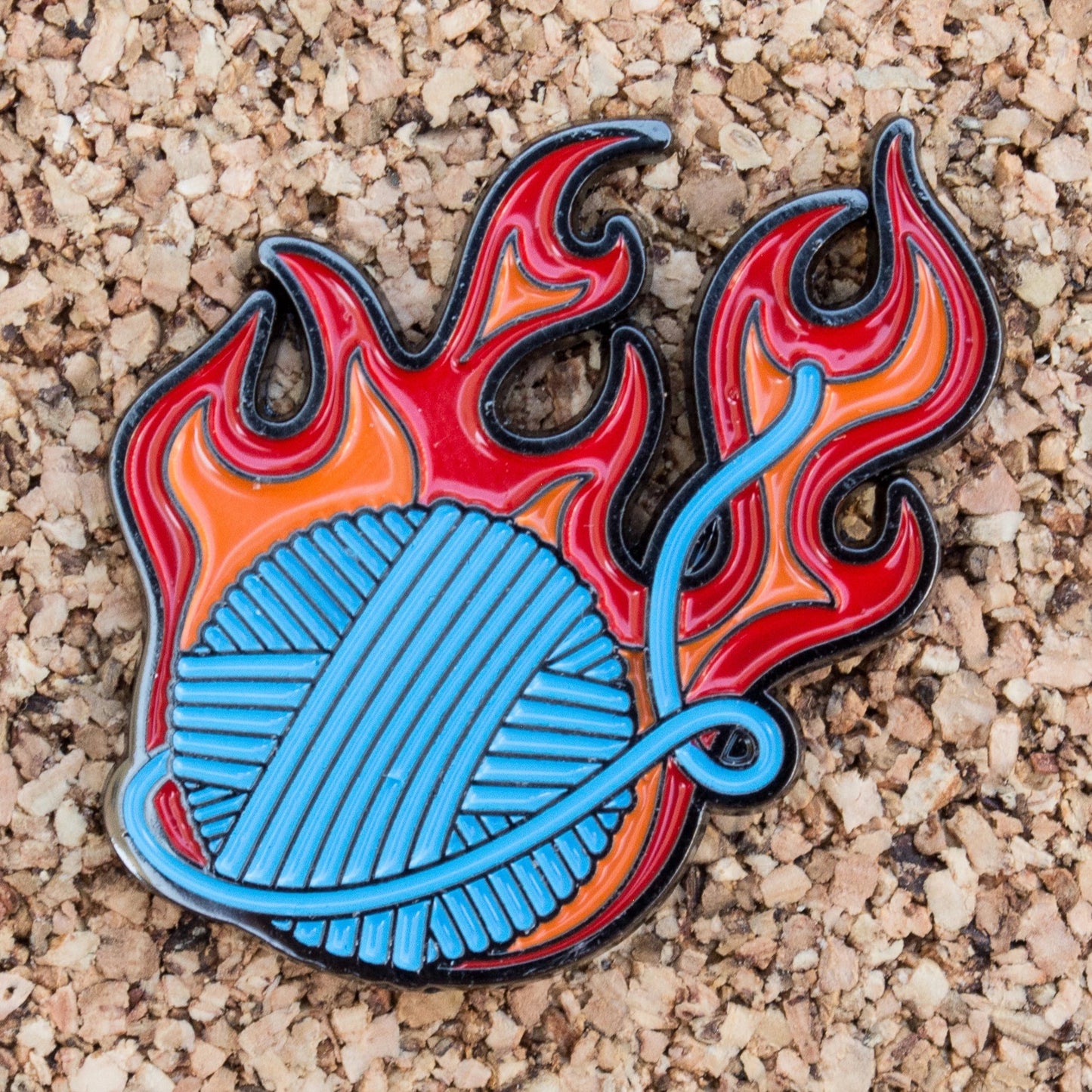 Great Balls Of Fire Enamel Pin