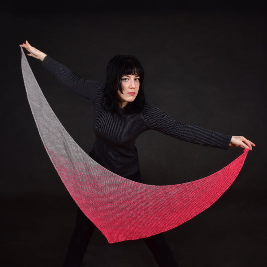 Fadient Shawl Knitting Pattern