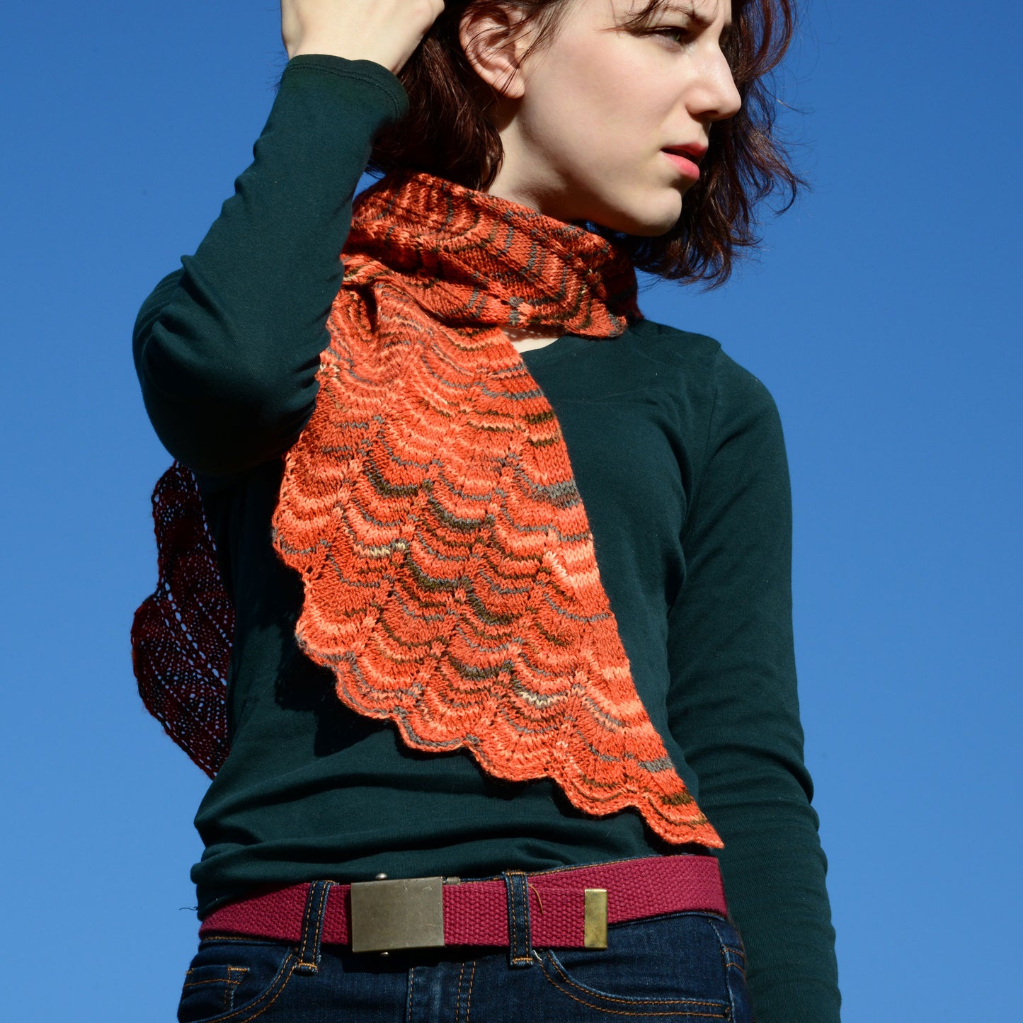 Feather Flame Knitting Pattern