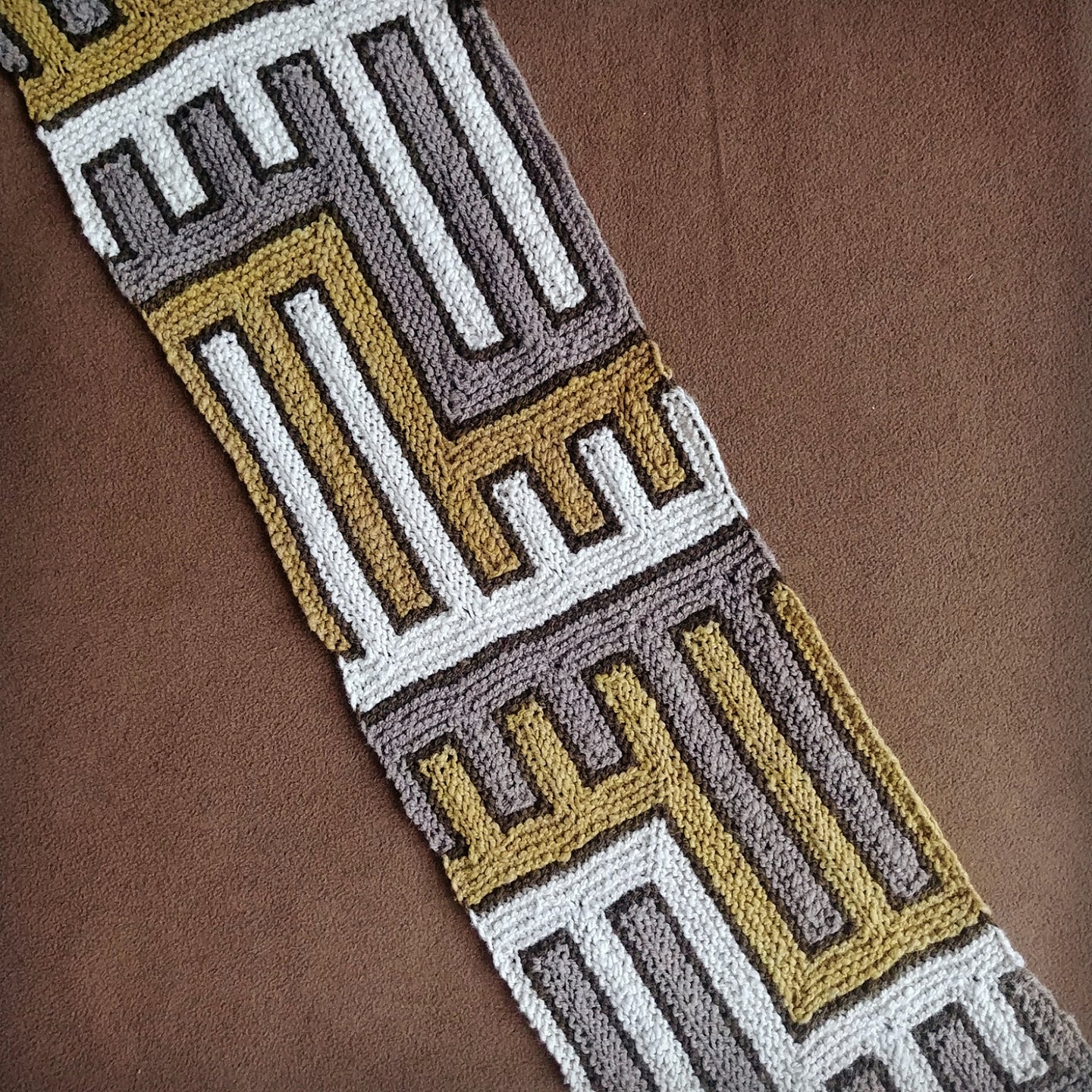 Hands Entwined Scarf  Knitting Pattern