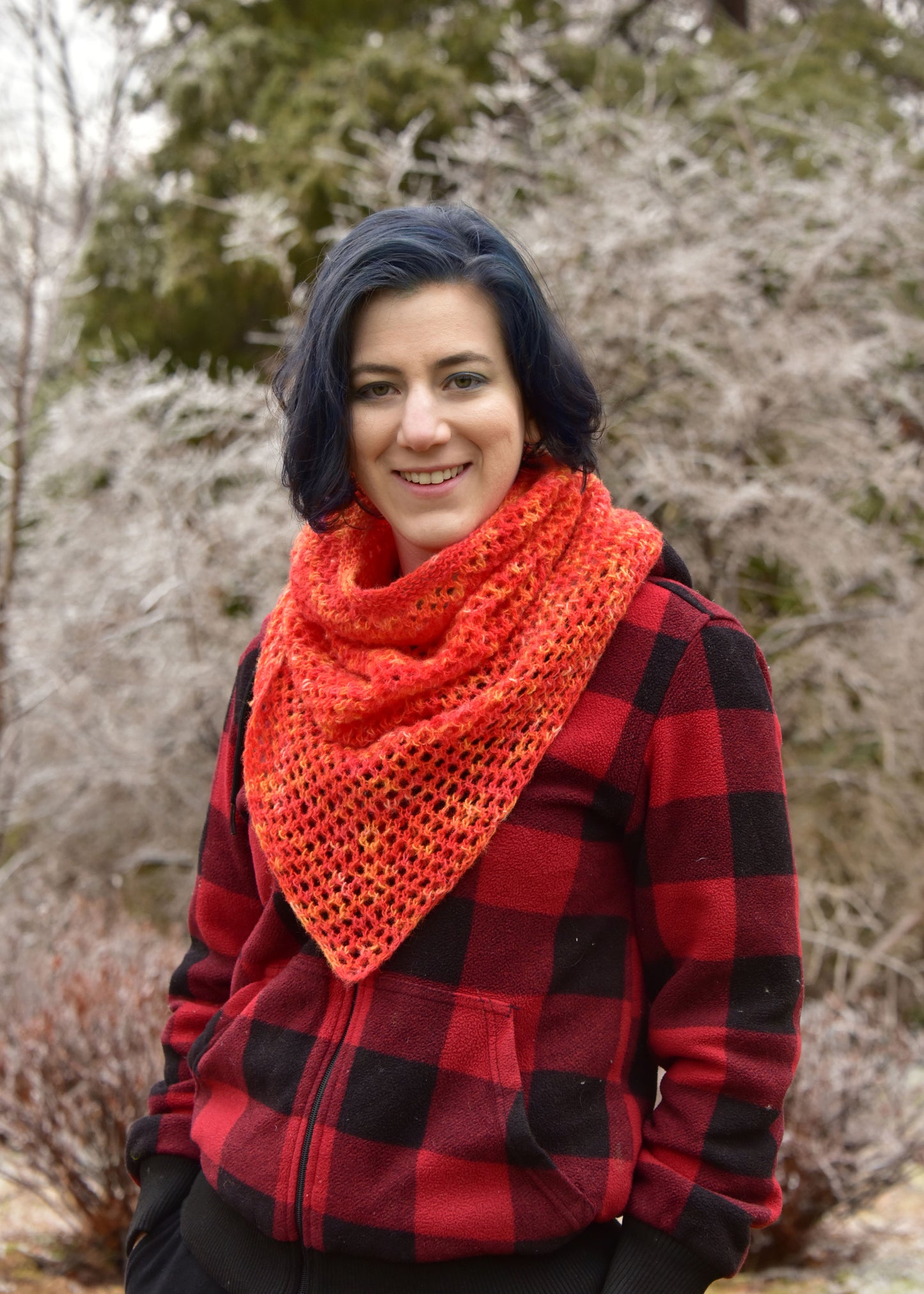 Geo Mesh Cowl  Knitting Pattern