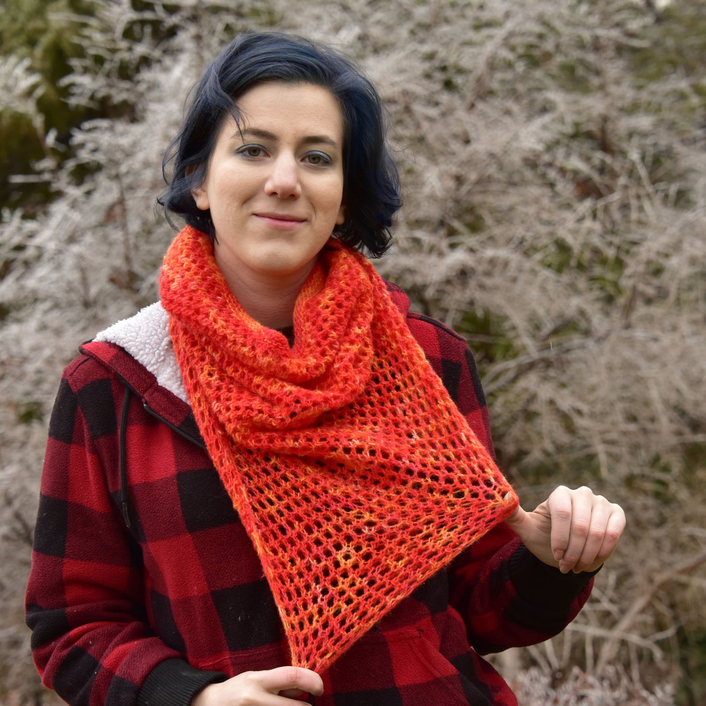 Geo Mesh Cowl  Knitting Pattern