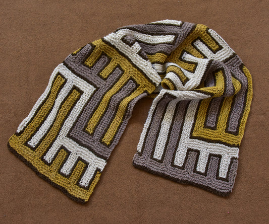 Hands Entwined Scarf  Knitting Pattern