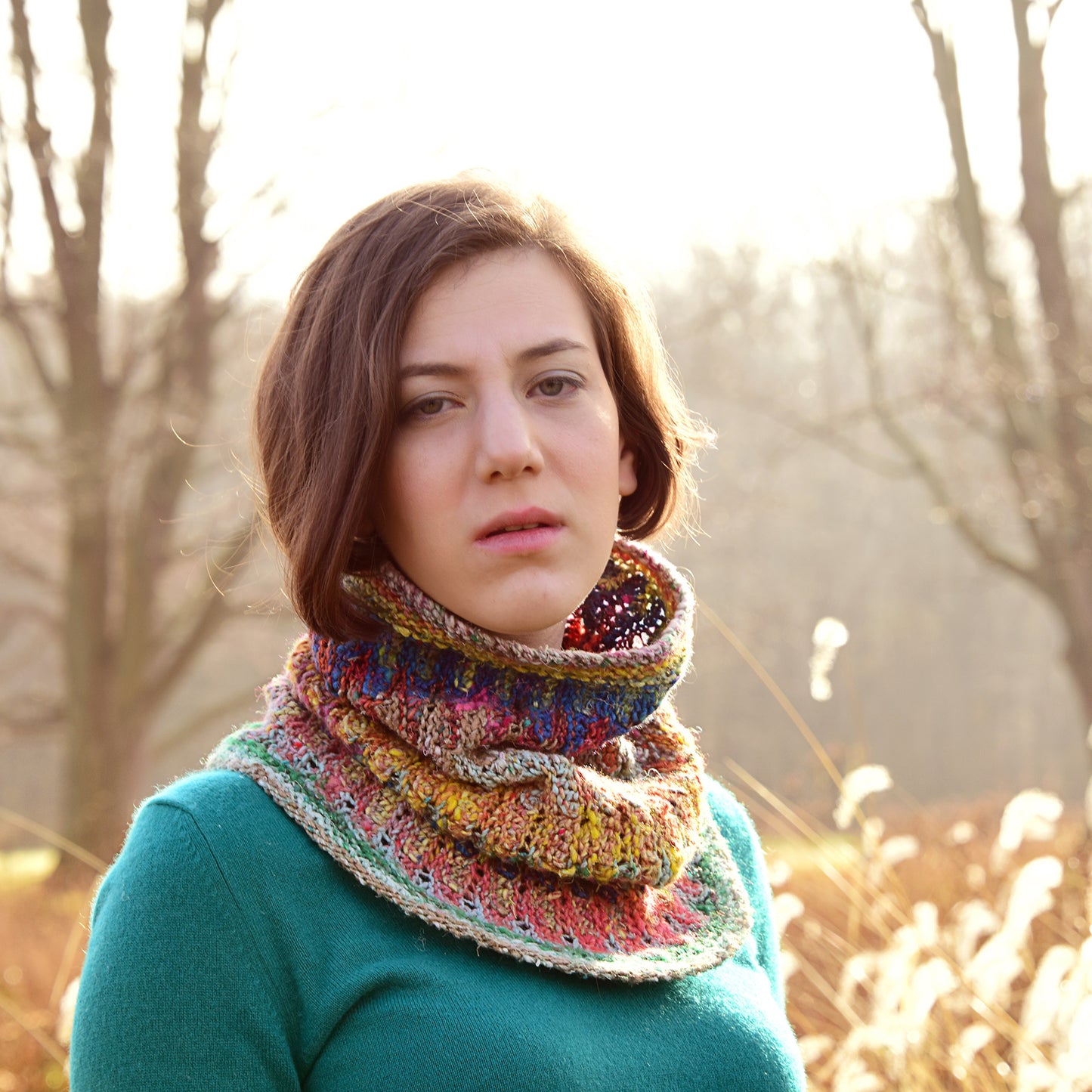 Impressionism Cowl Knitting Pattern