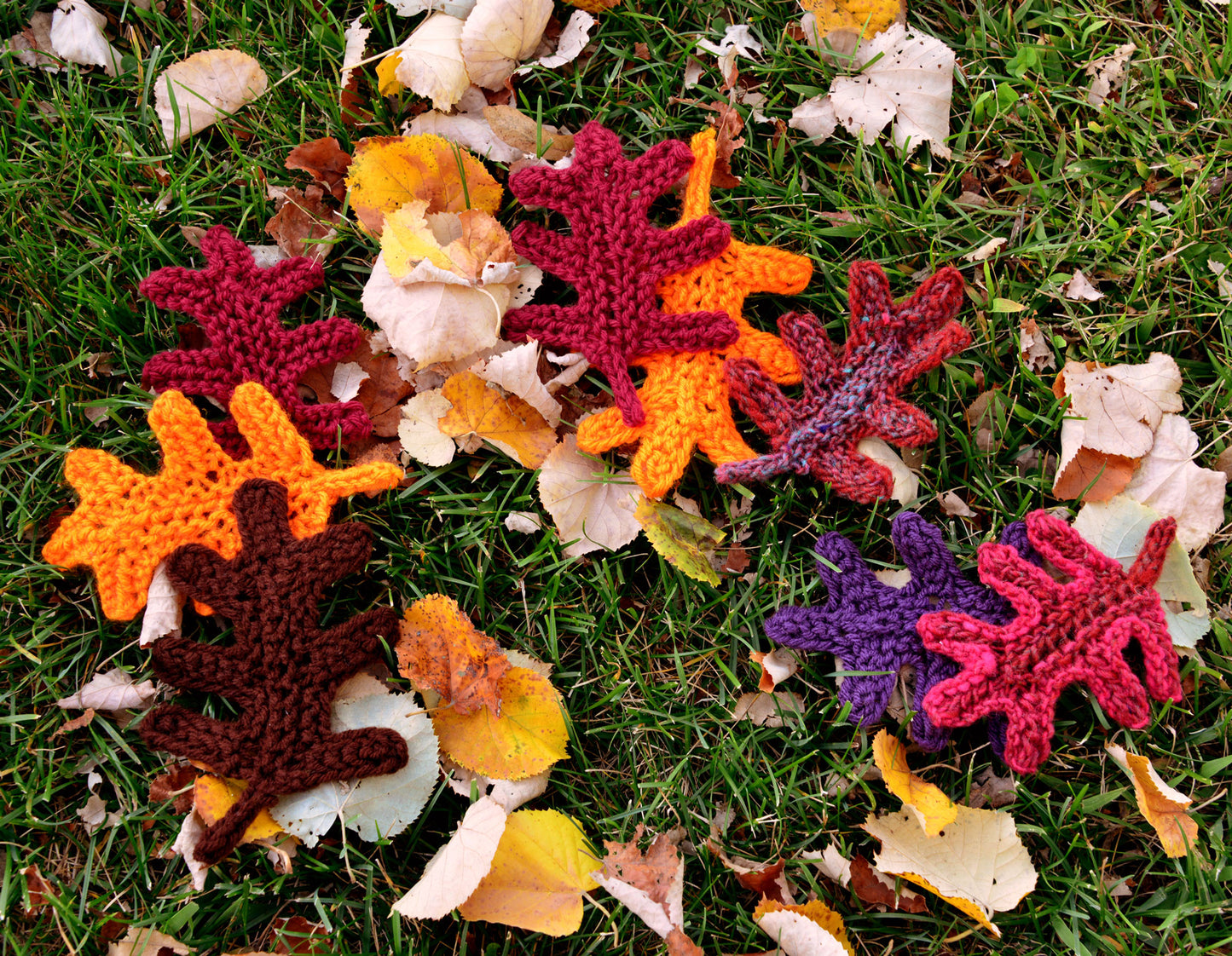 Leaf and Star Free Knitting Pattern