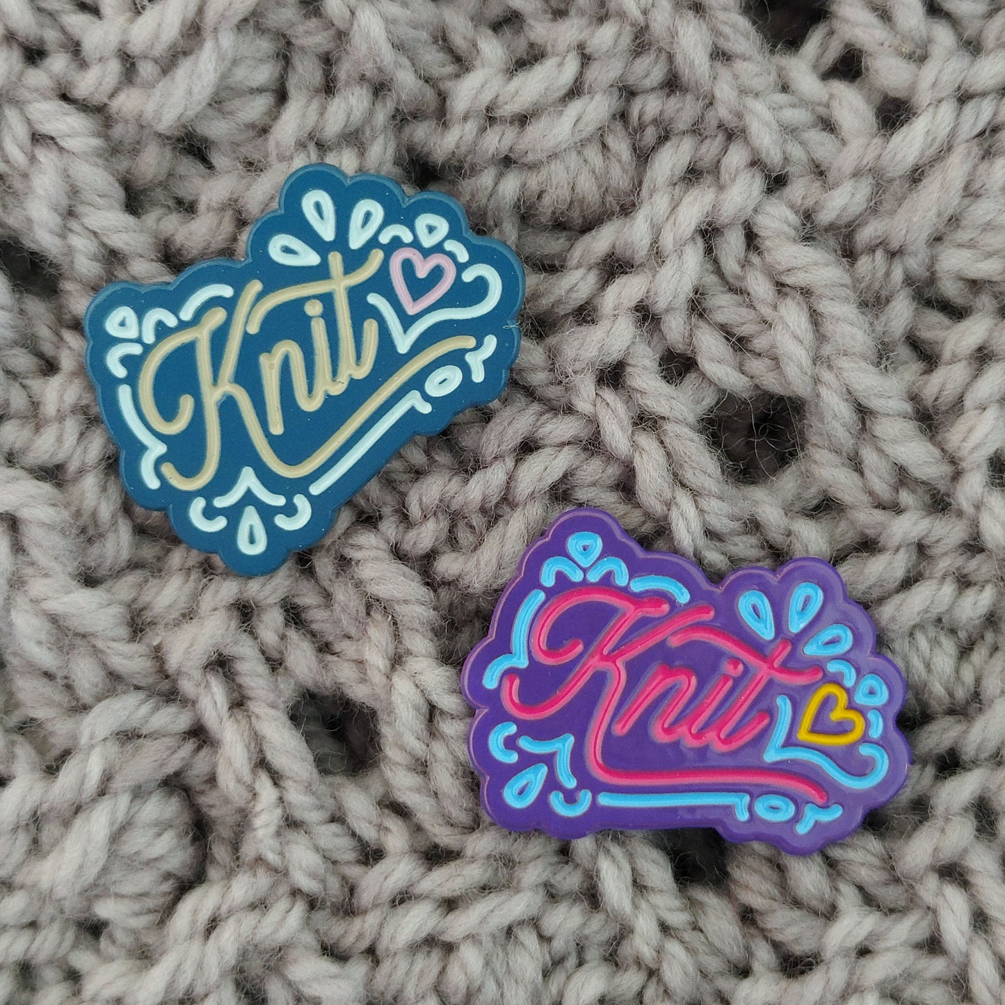 I Made This!  - Knit Enamel Pin