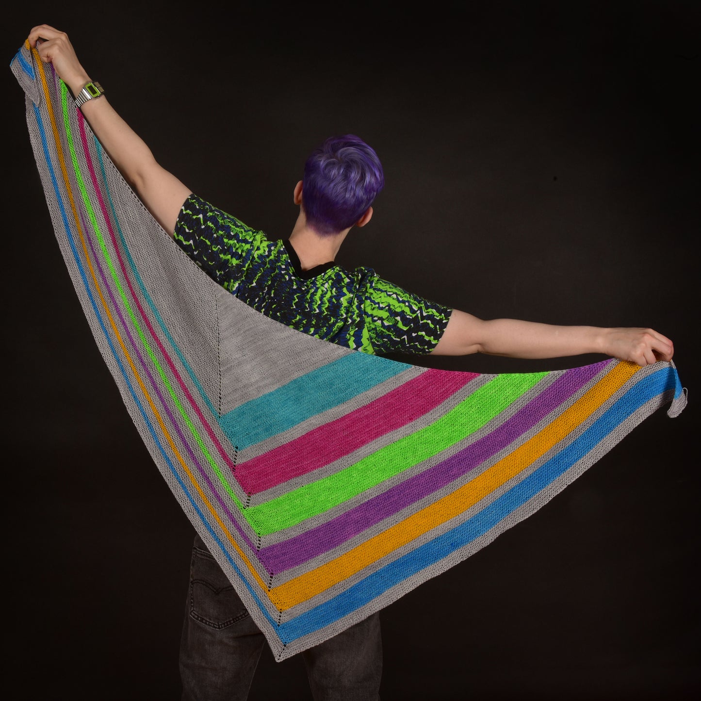 Laser Tag Shawl Knitting Pattern