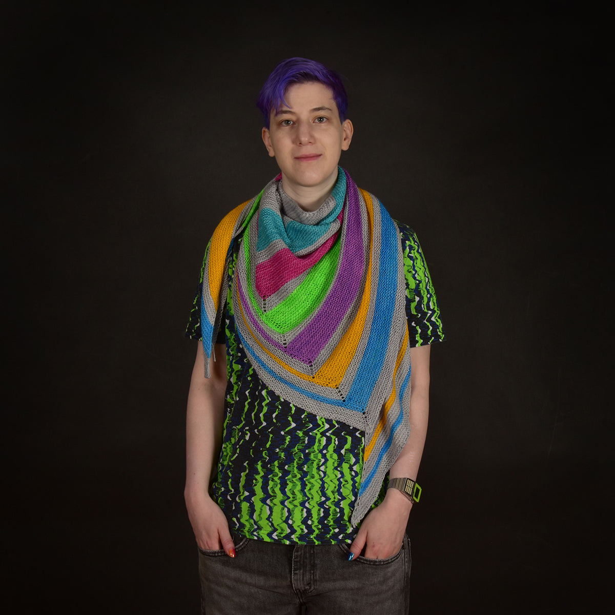 Laser Tag Shawl Knitting Pattern