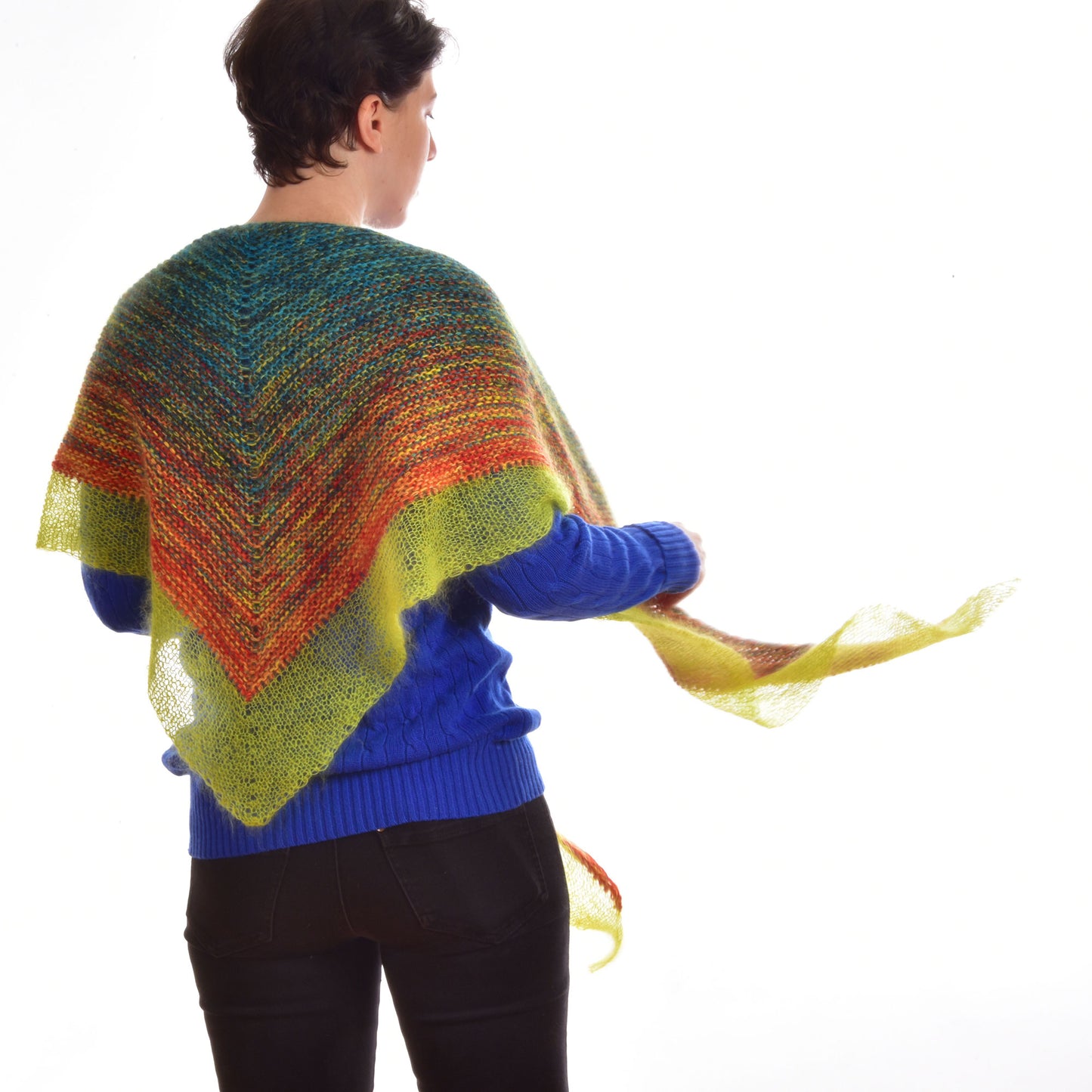 Tinted Triangle Shawl