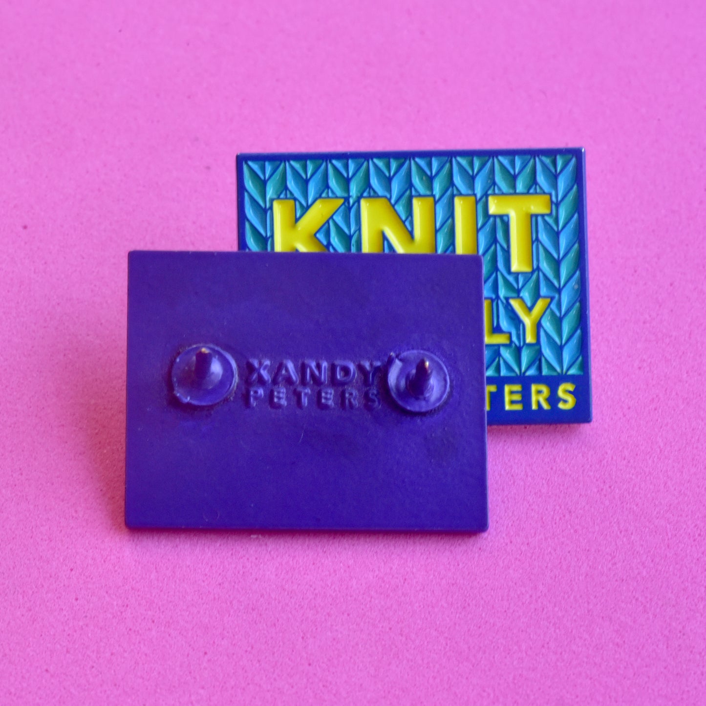 Knit Boldly Enamel Pin