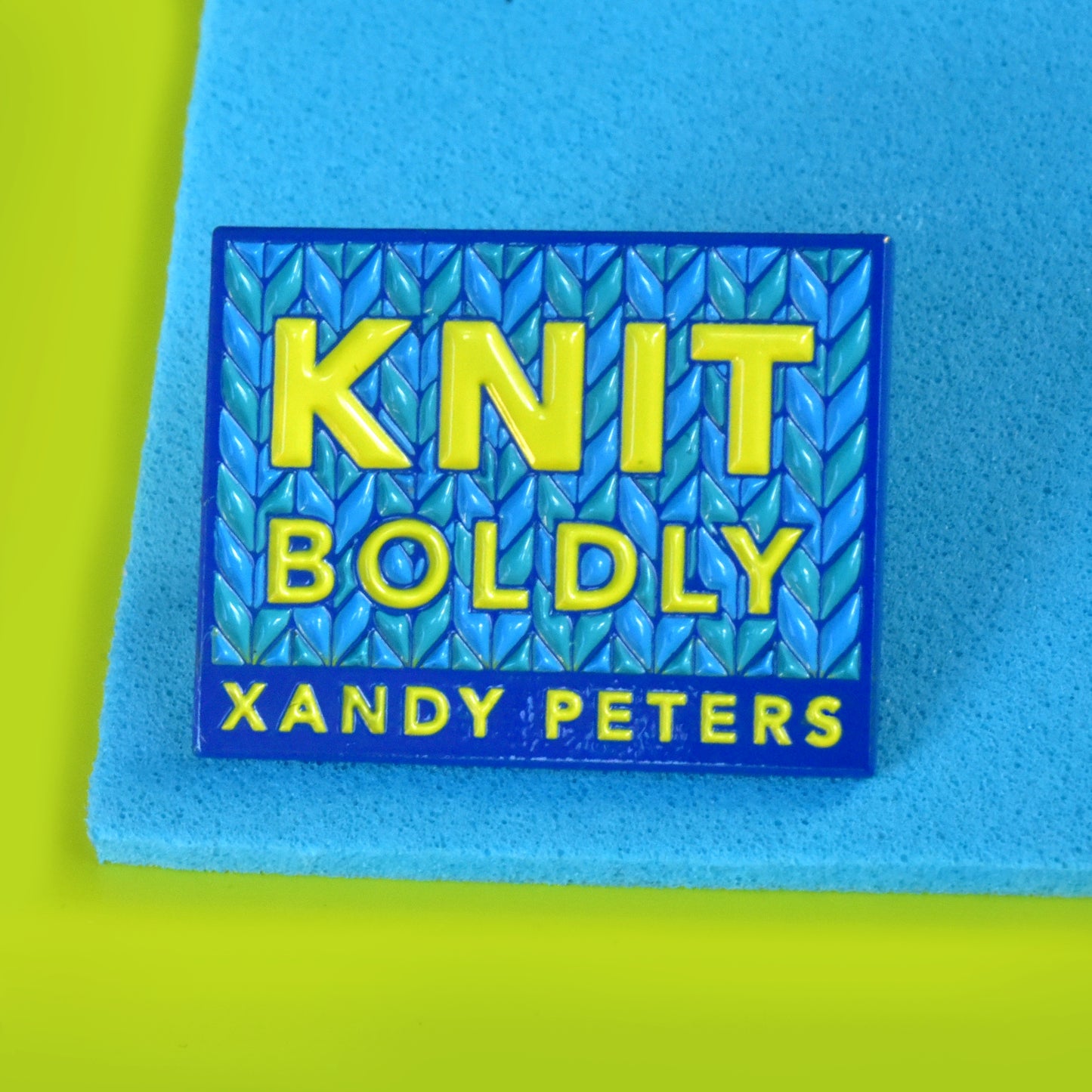 Knit Boldly Enamel Pin