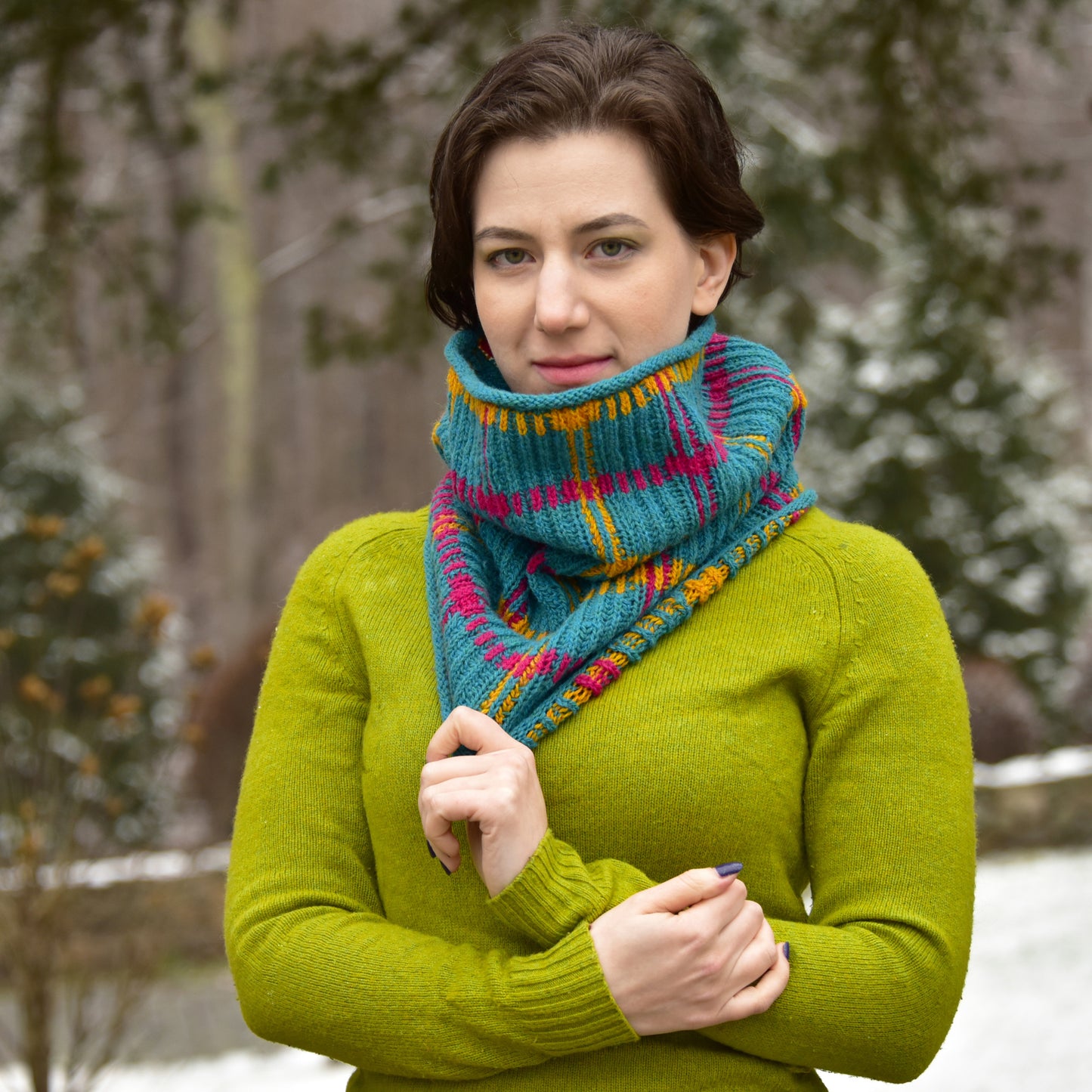 Tattersall Tartan Cowl