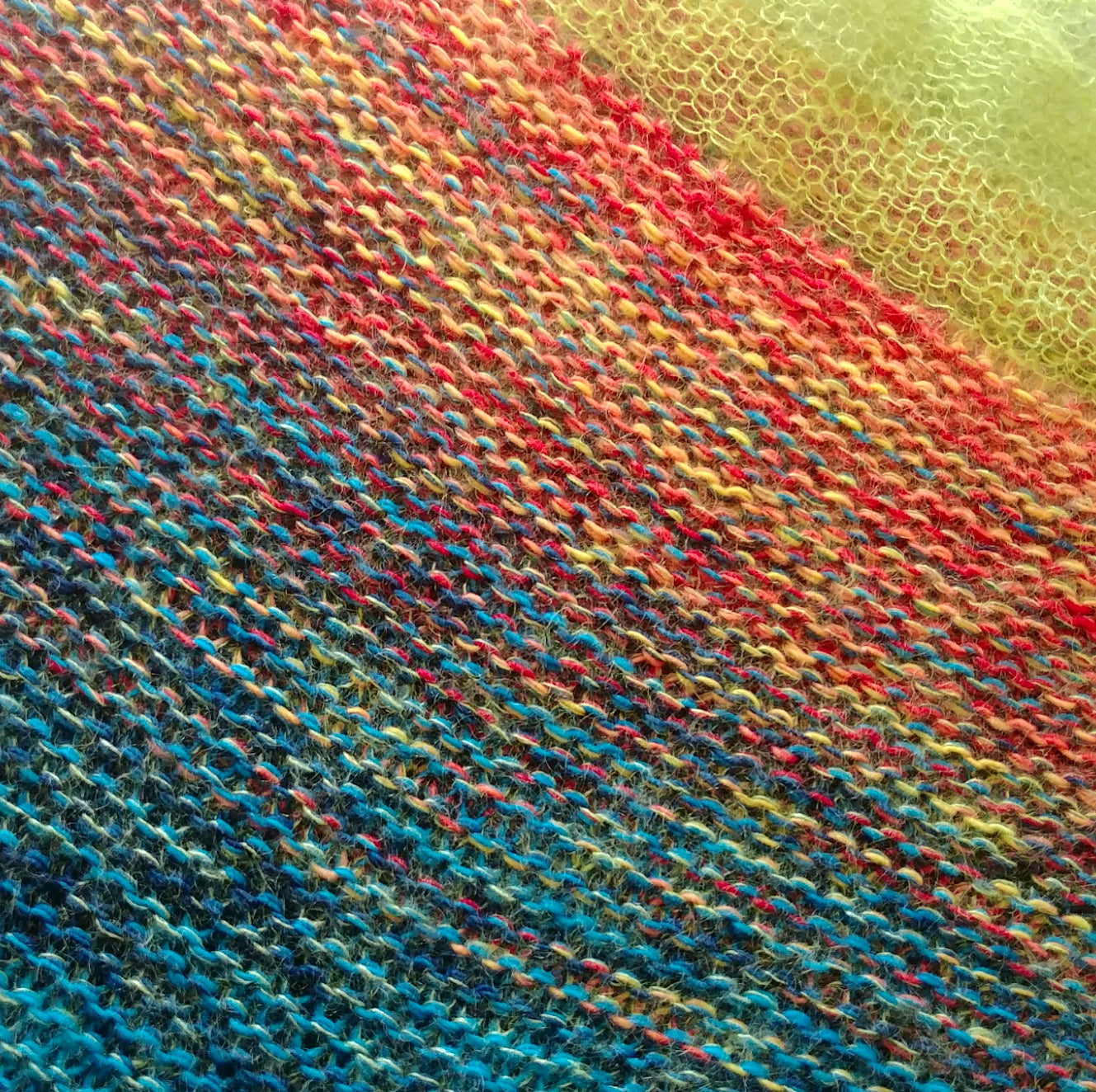 Tinted Triangle Shawl